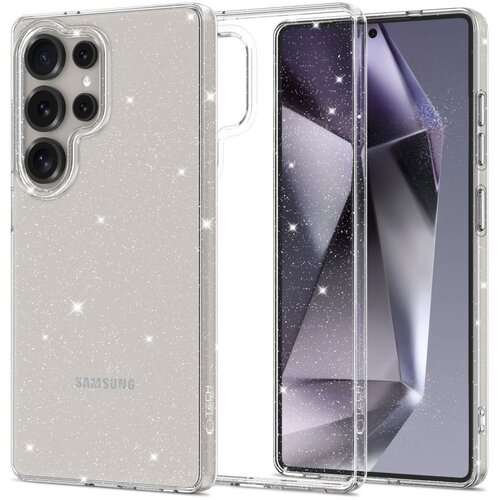 Etui TECH-PROTECT FlexAir do Samsung Galaxy S25 Ultra Przezroczysto-brokatowy