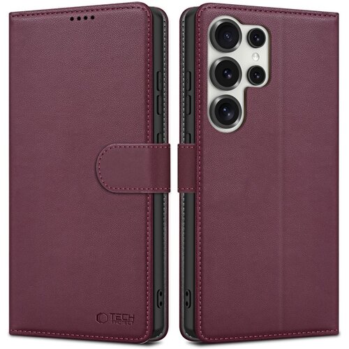 Etui TECH-PROTECT Wallet do Samsung Galaxy S25 Ultra Bordowy