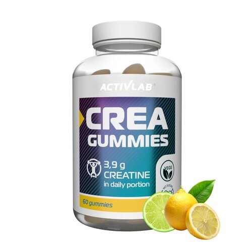 Żelki ACTIVLAB Crea Gummies Cytrynowo-limonkowy (60 żelek)