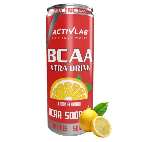 Aminokwasy BCAA ACTIVLAB Xtra Drink Cytrynowy (330 ml)