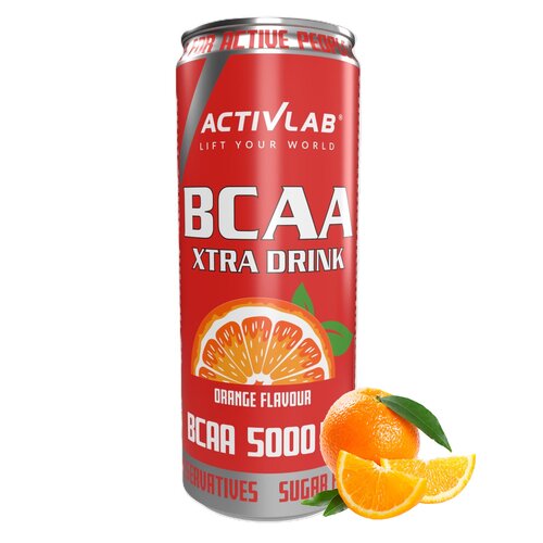 Aminokwasy BCAA ACTIVLAB Xtra Drink Pomarańczowy (330 ml)