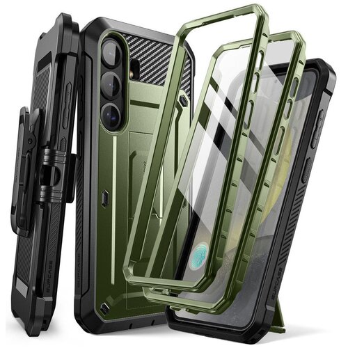 Etui SUPCASE Unicorn Beetle Pro 2-Set do Samsung Galaxy S25 Zielony