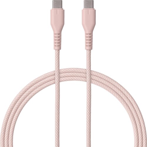 Kabel USB-C - USB-C QUALO QKN-CC-16 1.5 m Różowy