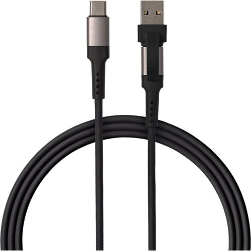 Kabel USB-C - USB-C/USB-A QUALO Ultimate QKN-2w1-CCA-01 1.2 m Czarny