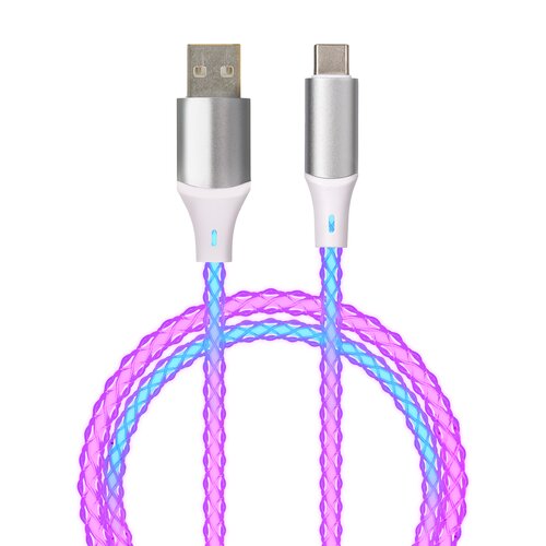 Kabel USB-A - USB-C QUALO Ultimate QCS-AC-00 1 m Biało-srebrny