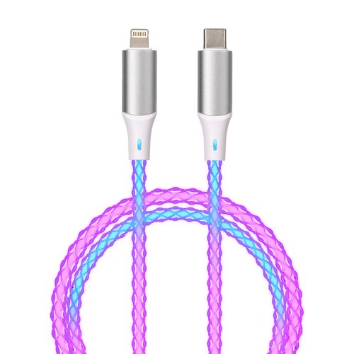Kabel USB-C - Lightning QUALO Ultimate QCS-CL-00 1 m Biało-srebrny