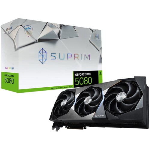 Karta graficzna MSI GeForce RTX 5080 Suprim SOC 16GB DLSS 4