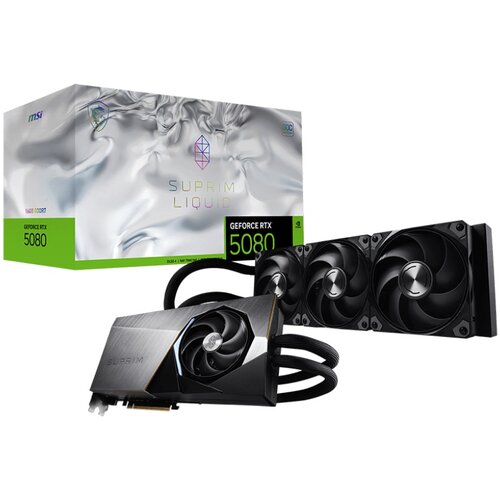 Karta graficzna MSI GeForce RTX 5080 Suprim Liquid SOC 16GB DLSS 4