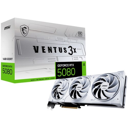Karta graficzna MSI GeForce RTX 5080 Ventus 3X OC White 16GB DLSS 4