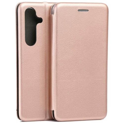 Etui BELINE Book Magnetic do Samsung Galaxy S25 Różowo-złoty