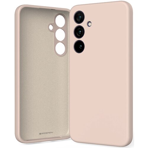 Etui MERCURY Silicone do Samsung Galaxy S25+ Różowo-piaskowy