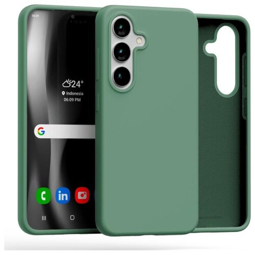Etui MERCURY Silicone do Samsung Galaxy S25 Zielony