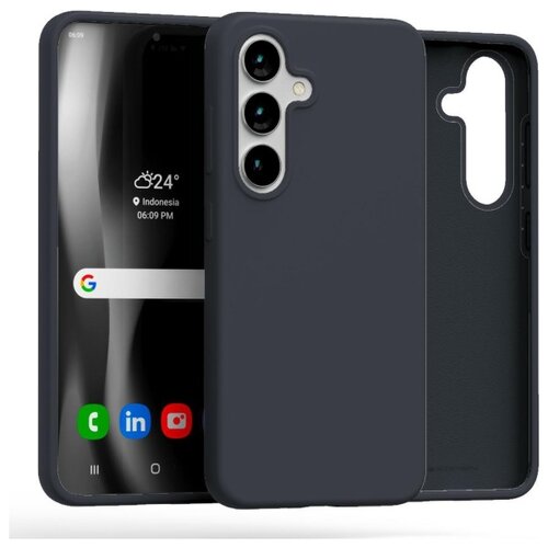 Etui MERCURY Silicone do Samsung Galaxy S25 Granatowy