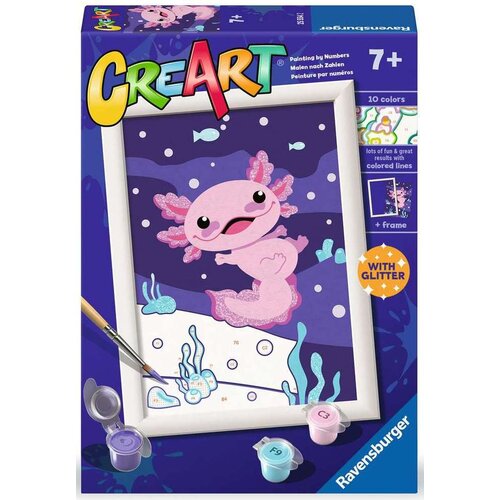 Malowanie po numerach RAVENSBURGER CreArt Wild Animals Aksolotl 25554