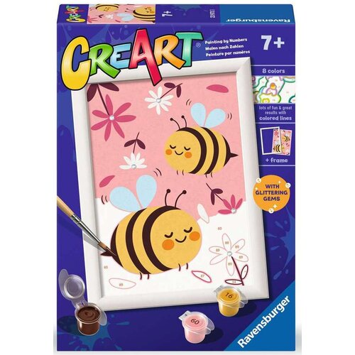 Malowanie po numerach RAVENSBURGER CreArt Wild Animals Szczęśliwe pszczółki 23973