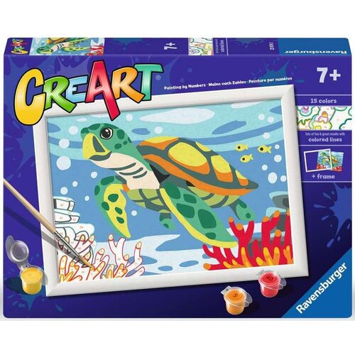 Malowanie po numerach RAVENSBURGER CreArt Żółwik 23974