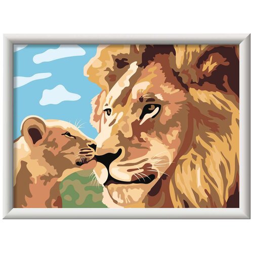Malowanie po numerach RAVENSBURGER CreArt Lion and Baby 23976
