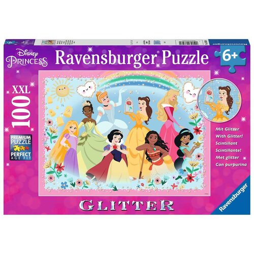 Puzzle RAVENSBURGER Glitter Disney Princess 13326 (100 elementów)