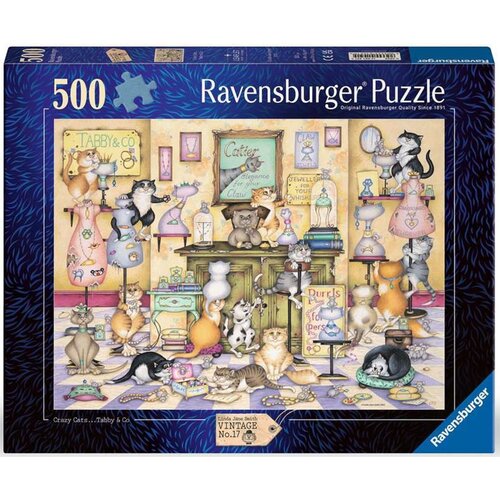Puzzle RAVENSBURGER Szalone Koty 12001451 (500 elementów)