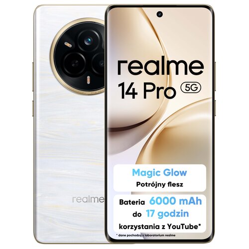 Smartfon REALME 14 Pro 5G 8/256GB 6.77" 120Hz Perłowy