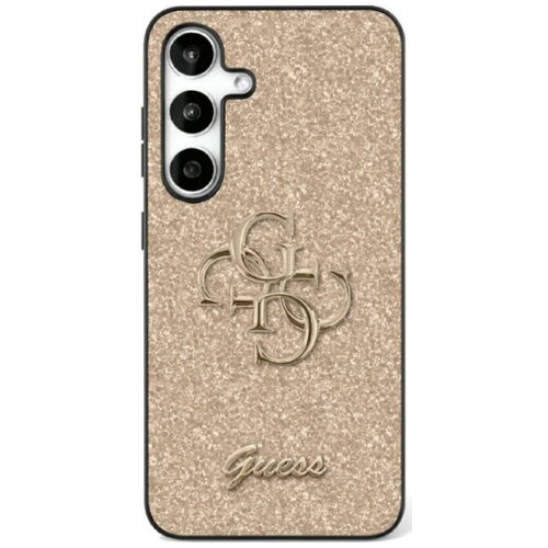 Etui GUESS Fixed Glitter Big 4G Metal Logo do Samsung Galaxy S25 Złoty