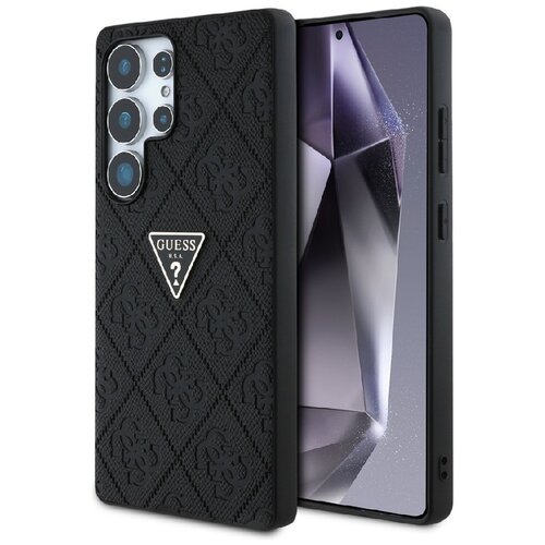 Etui GUESS Hot stamp 4G Pattern Triangle Metal Logo do Samsung Galaxy S25 Ultra Czarny