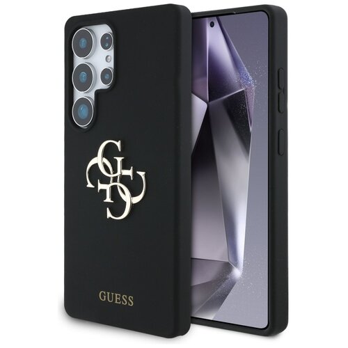 Etui GUESS Silicone Big 4G Logo Bottom Script do Samsung Galaxy S25 Ultra Czarny