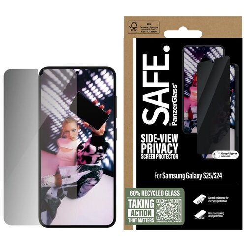 Szkło prywatyzujące PANZERGLASS Safe Ultra-Wide Fit do Samsung Galaxy S25