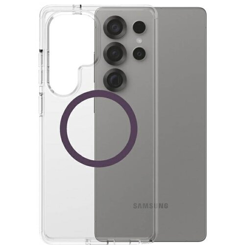 Etui PANZERGLASS Flagship Urban Combat do Samsung Galaxy S25 Ultra Przezroczysto-fioletowy