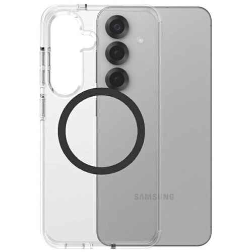 Etui PANZERGLASS Care Flagship Urban Combat Qi do Samsung Galaxy S25 Przezroczysto-czarny