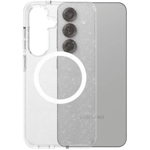 Etui PANZERGLASS Care Flagship Urban Combat Star Lit Qi do Samsung Galaxy S25 Biały