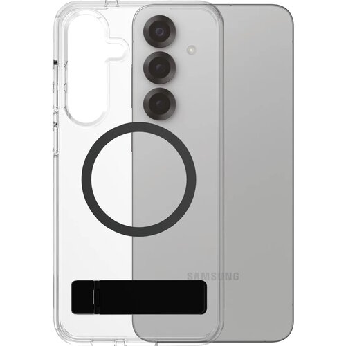 Etui PANZERGLASS Care Feature Kickstand & Qi do Samsung Galaxy S25+ Przezroczysto-czarny