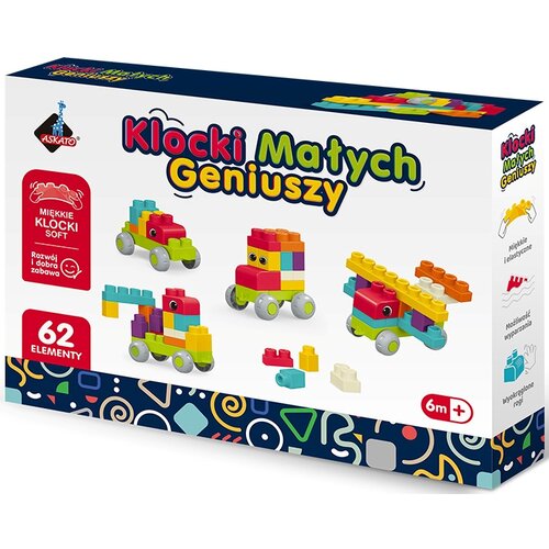 Klocki plastikowe ASKATO Klocki małych geniuszy 125190