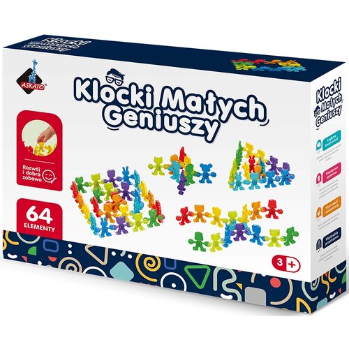 Klocki plastikowe ASKATO Klocki małych geniuszy 125206