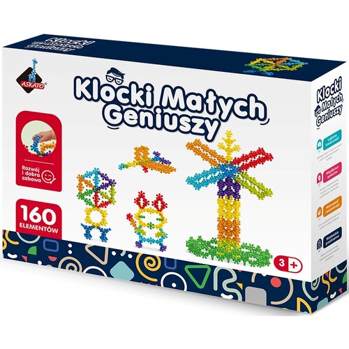 Klocki plastikowe ASKATO Klocki małych geniuszy 125237
