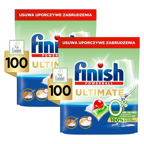 Kapsułki do zmywarki FINISH Ultimate 0% - 200 szt.
