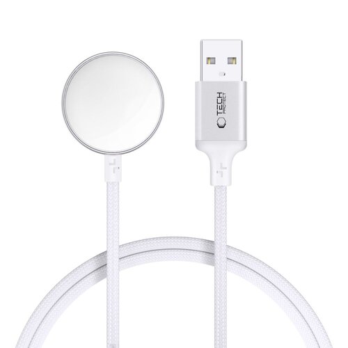 Ładowarka do smartwatcha TECH-PROTECT MC02 UltraBoost USB do Apple Watch 1 m Biały