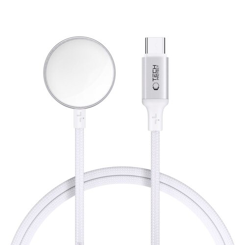 Ładowarka do smartwatcha TECH-PROTECT MC02 UltraBoost USB-C do Apple Watch 1 m Biały