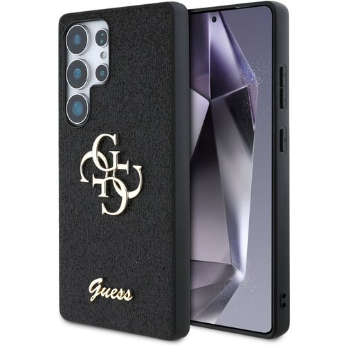 Etui GUESS Fixed Glitter Big 4G Metal Logo do Samsung Galaxy S25 Ultra Czarny