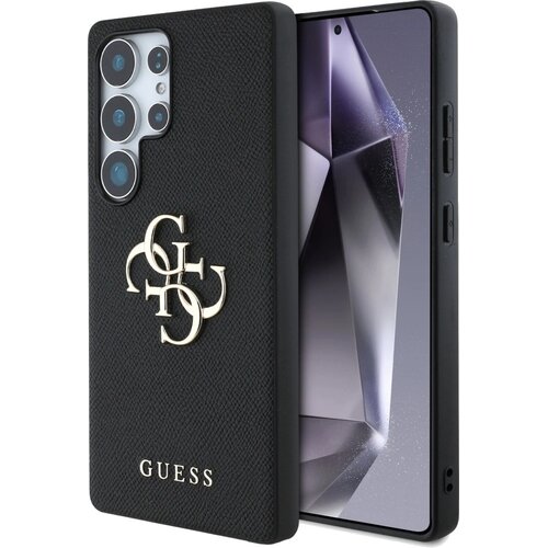 Etui GUESS Grained Big 4G Logo Small Classic Logo do Samsung Galaxy S25 Ultra Czarny