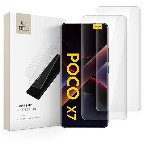 Szkło hartowane TECH-PROTECT Glass UV+ do Xiaomi Redmi Note 14 Pro 4G/5G/14 Pro+ Plus 5G/Poco X7 5G (2 szt.)