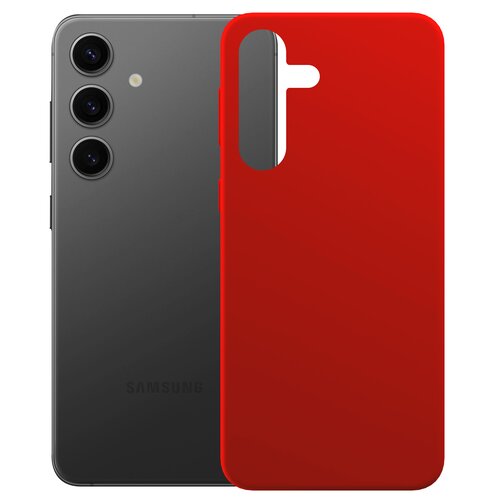 Etui 3MK Silicone Guardx do Samsung Galaxy S25 Czerwony