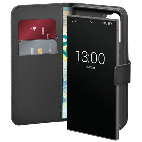 Etui PURO Wallet Stand do Samsung Galaxy S25 Ultra Czarny