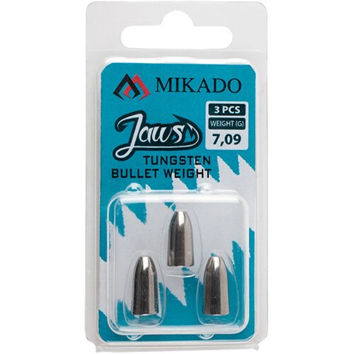 Ciężarek MIKADO Jaws Tungsten Bullet OMCJ-007P-5.32 5.32g (3 szt.)