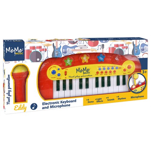 Zabawka keyboard MEME 019-21031 z mikrofonem
