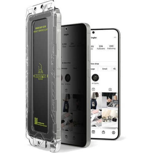 Szkło prywatyzujące RINGKE Easy Slide do Samsung Galaxy S25 (2 szt.)