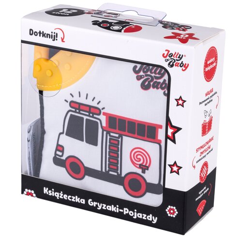 Zabawka JOLLY BABY Książeczka Gryzaki Pojazdy JB 80588