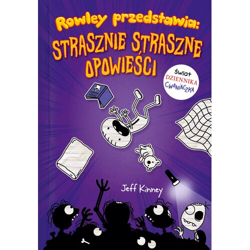 Książka Rowley przedstawia Strasznie straszne opowieści Jeff Kinney (miękka okładka)