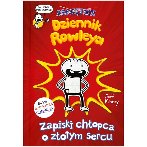 Książka Dziennik Rowleya Zapiski chłopca o złotym sercu Jeff Kinney (miękka okładka)