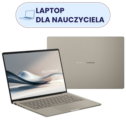 Laptop ASUS Zenbook 14 UX3407RA-QD028W 14" OLED Snapdragon X Elite X1E-78-100 32GB RAM 512B SSD Windows 11 Home, Funkcje AI